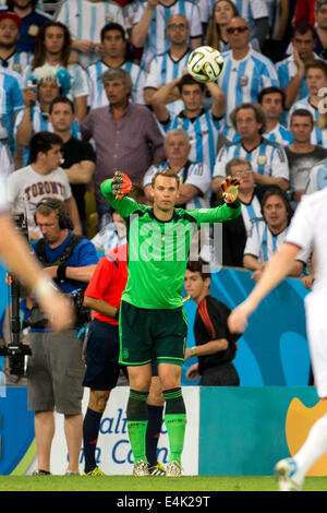 Rio De Janeiro, Brasilien. 13. Juli 2014. Manuel Neuer (GER) Fußball: FIFA World Cup Brasilien 2014 Finale match zwischen Deutschland und Argentinien 1-0 im Maracana-Stadion in Rio De Janeiro, Brasilien. Bildnachweis: Maurizio Borsari/AFLO/Alamy Live-Nachrichten Stockfoto