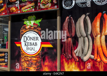 Döner Halal Prag, Tschechische Republik Stockfoto