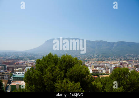 Denia-Alicante-Blick von Burg Stockfoto