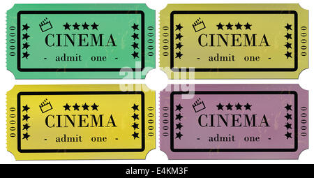 Kino-Karten-Set Stockfoto