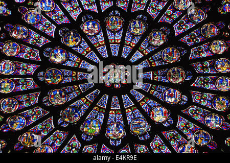 Frankreich. Paris. Notre-Dame. Rosette. Stockfoto