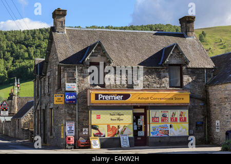 Führenden Convenience-Store und Zeitschriftenläden im Dorf von Blair Atholl, Perth und Kinross, Schottland, UK, Großbritannien Stockfoto