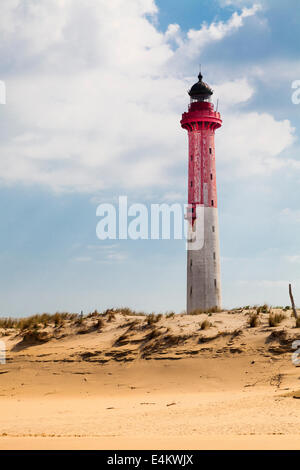 Der Leuchtturm von La Coubre Phare De La Coubre Les Mathes in Frankreich. Stockfoto