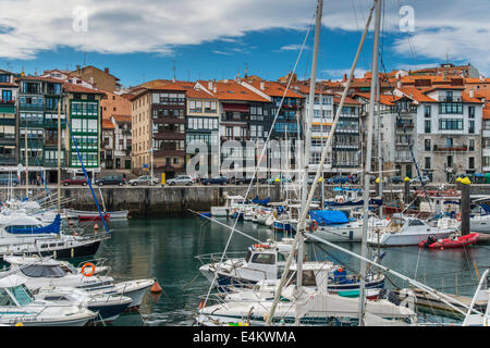 Das Meer Stadt von Lekeitio, Biskaya, Baskisches Land, Spanien Stockfoto