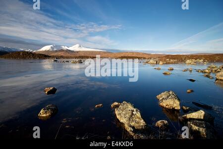 Winter-Blick auf den schwarzen Berg Stockfoto