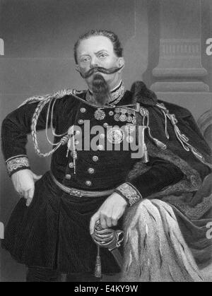 Viktor Emanuel II. oder Vittorio Emanuele Maria Alberto Eugenio Ferdinando Tommaso di Savoia, Vittorio Emanuele II., 1820-1878, Stockfoto