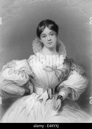 Letitia Elizabeth Landon oder L. E. L., 1802 – 1838, ein englischer Dichter und Schriftsteller Stockfoto