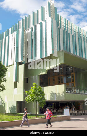 Brisbane Australien, South Brisbane, Kulturzentrum, Zentrum, Staatsbibliothek von Queensland, außen, außen, Gebäude, Design, Southbank, AU140314107 Stockfoto