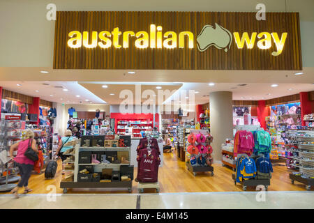 Brisbane Australien, Flughafen, BNE, Inland, Terminal, Gate, Shopping Shopper Shopper Shops Shops Markt Märkte Marktplatz Kauf Verkauf, Einzelhandel Store stor Stockfoto