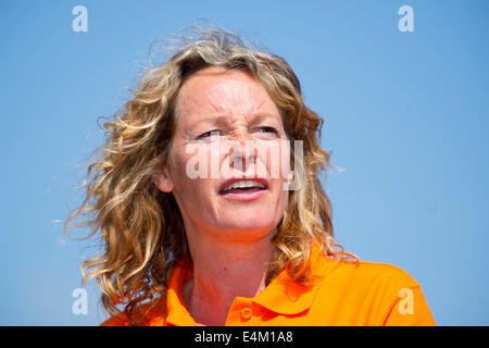 BBC Wildlife und Wissenschaft TV-Moderatorin Kate Humble. Stockfoto