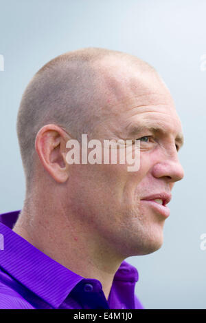 Ehemaliger englischer Rugby-Spieler Mike Tindall. Verheiratet mit Zara Phillips. Stockfoto