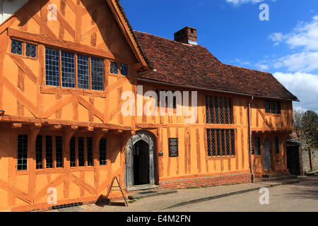 Hall Market Square, Lavenham Dörfchen, Suffolk County, England, Großbritannien. Stockfoto