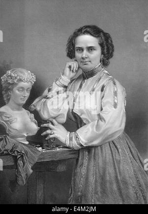 Harriet Hosmer Goodhue, 1830-1908, ein US-amerikanischer Bildhauer Stockfoto