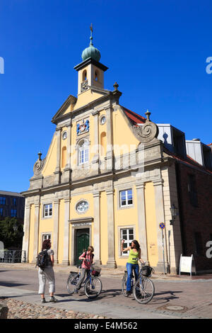 Giebel des alten Lagerhaus (Kaufhaus), jetzt Hotel Altes Kaufhaus, Wasserviertel, Lüneburg, Lüneburg, Niedersachsen, Deutschland, Europa Stockfoto