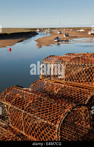 Wells-Next-Sea Hafen und Mündung, Norfolk, Großbritannien Stockfoto