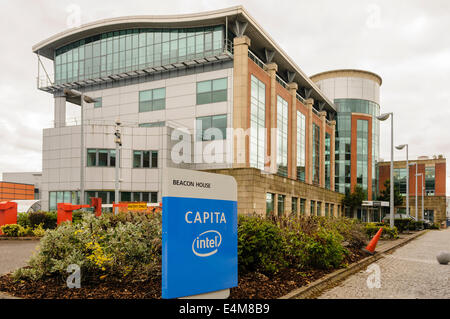 Beacon House, Belfast, Nordirland Büro für Kopf Stockfoto