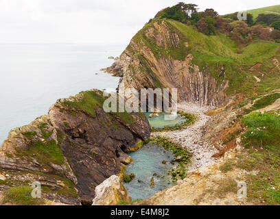 Treppe Loch, Lulworth, Jurassic Coast, Isle of Purbeck, Dorset Stockfoto