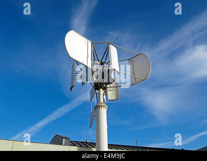 Vertikale Achse Windkraftanlage, Cliff House, San Francisco, Kalifornien Stockfoto