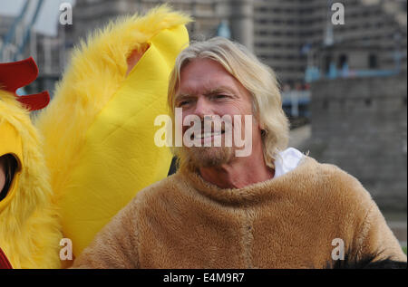 London, UK, UK. 14. Oktober 2009. Sir Richard Branson besucht Fototermin um den Virgin London-Marathon in London starten. © Ferdaus Shamim/ZUMA Draht/Alamy Live-Nachrichten Stockfoto