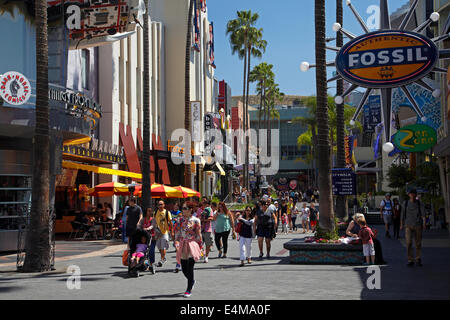 Straßenszene in Universal Studios, Hollywood, Los Angeles, Kalifornien, USA Stockfoto