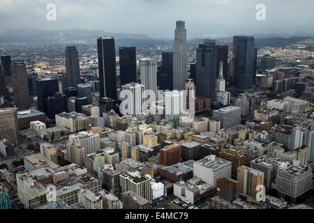 Die Innenstadt von Los Angeles, Kalifornien, USA - Antenne Stockfoto