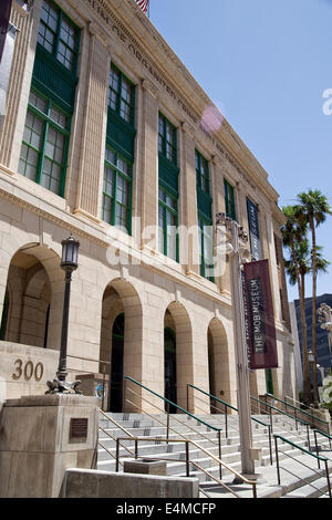 Der Mob Museum Fronteinstieg, nationales Museum der organisierten Kriminalität und Strafverfolgung, Las Vegas, NV, USA Stockfoto