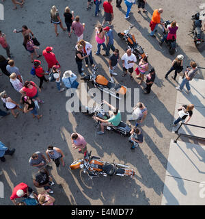 Menschen bei Summerfest in Milwaukee, Wisconsin, USA. Stockfoto