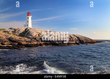 Peggy Cove Leuchtturm, Nova Scotia, Kanada Stockfoto