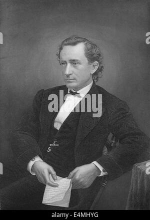 Edwin Booth, 1833-1893, ein amerikanischer Schauspieler, Stockfoto