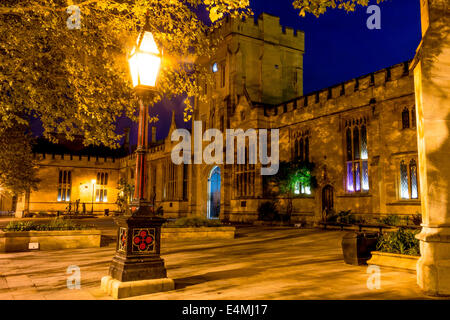 Harpur Zentrum in Bedford, England in der Nacht Stockfoto