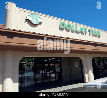 Shop-Dollar Tree California Stockfoto