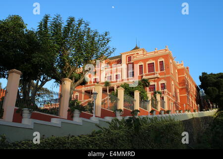 Liceo de Taoro Mansion & Gärten Marquesado De La Quinta Roja in der alten kolonialen Stadt de La Orotava, Teneriffa, Spanien Stockfoto