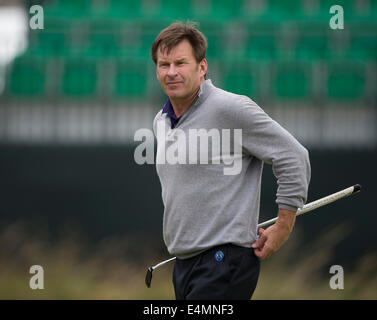 Hoylake, UK. 14. Juli 2014. Die offene. Sir Nick FALDO [ENG] während seiner Praxis runden. Bildnachweis: Aktion Plus Sport/Alamy Live-Nachrichten Stockfoto