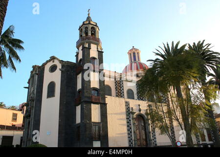 Ende des 18. Jahrhunderts barockes Äußeres von die Kirche von Nuestra Señora De La Concepción in die koloniale Stadt La Orotava, Teneriffa Stockfoto