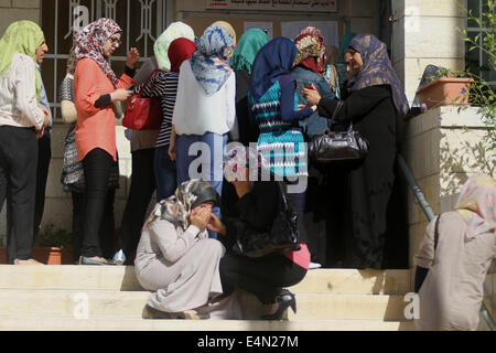 Ramallah, Westjordanland, Palästinensische Gebiete. 15. Juli 2014. Stockfoto