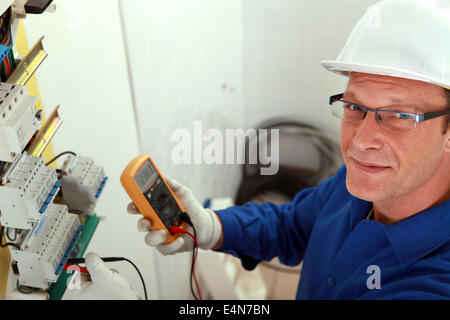 Porträt eines Technikers Stockfoto
