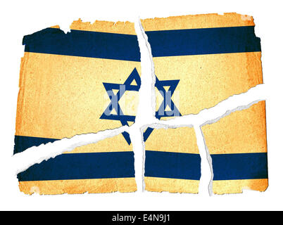 Grunge Flag - Israel Stockfoto