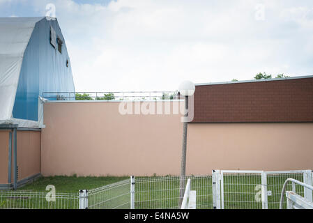 "Impressionisten Geschichte" in den Naturpark von l ' Ile Saint-Denis, nördlichen Vorort Parisien, Frankreich. Stockfoto