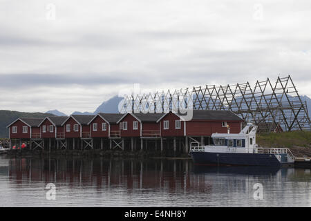 Leknes, Lofoten, Norwegen Stockfoto