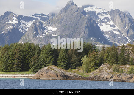 Trollfjord, Lofoten Inseln, Norwegen Stockfoto