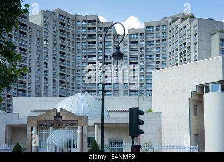 La Défense Wirtschafts- und Nachbarschaft auf den Parisien Vororten. Frankreich. Stockfoto