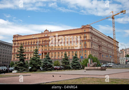 Lubjanka-Platz. Das Gebäude des russischen FSB. Moskau Stockfoto