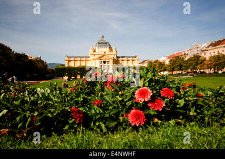 Europa, Kroatien, Zagreb, Kralija Tomislava Square, Ausstellungspavillon (1897) Stockfoto