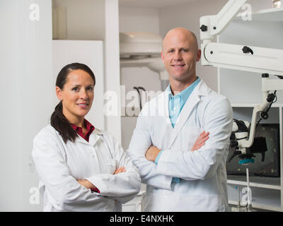 Porträt der Zahnärzte Stockfoto