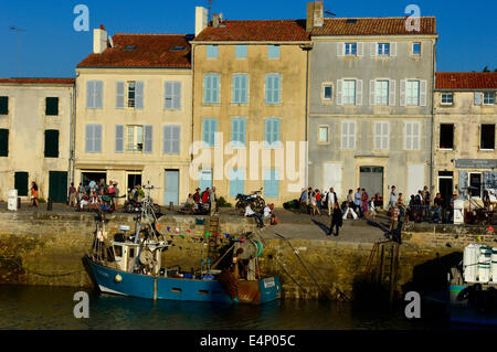Saint Martin de Ré auf Ile de Re. Poitou-Charentes Region Frankreichs. Stockfoto