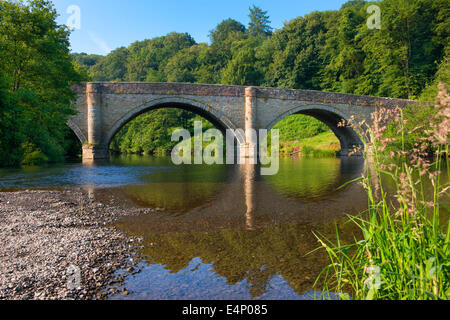 Dinham Brücke über den Fluss Teme, Ludlow, Shropshire, England Stockfoto