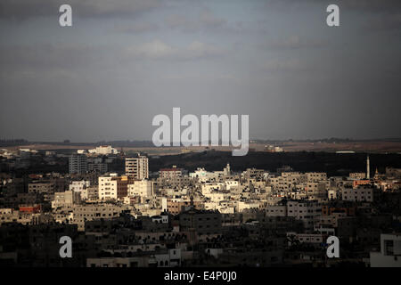 Gaza, Gazastreifen, Palästinensische Gebiete. 15. Juli 2014. Einen Überblick über die Stadt Gaza © Majdi Fathi/NurPhoto/ZUMA Draht/Alamy Live News Stockfoto