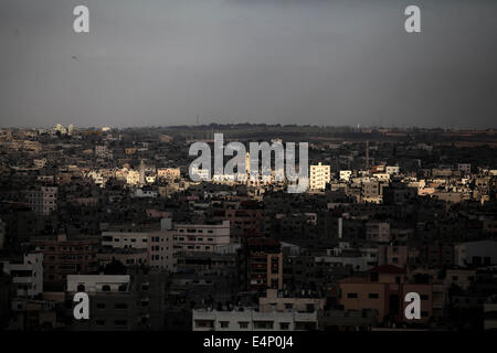 Gaza, Gazastreifen, Palästinensische Gebiete. 15. Juli 2014. Einen Überblick über die Stadt Gaza © Majdi Fathi/NurPhoto/ZUMA Draht/Alamy Live News Stockfoto