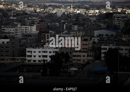 Gaza, Gazastreifen, Palästinensische Gebiete. 15. Juli 2014. Einen Überblick über die Stadt Gaza © Majdi Fathi/NurPhoto/ZUMA Draht/Alamy Live News Stockfoto