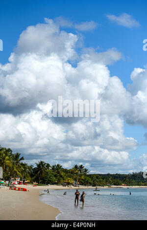 Santa Cruz Cabralia, Brasilien. 3. Juli 2014. Der Strand in Santa Cruz Cabralia, Brasilien, 3. Juli 2014. Foto: Thomas Eisenhuth/Dpa/Alamy Live News Stockfoto